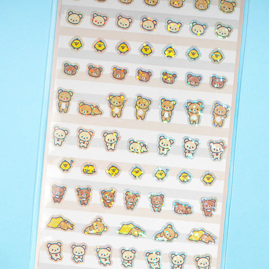 Rilakkuma Sparkling Mini Stickers