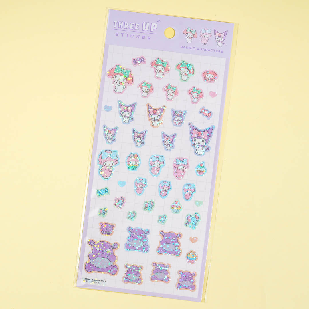 Sanrio Character Three Up Ribbon Stickers