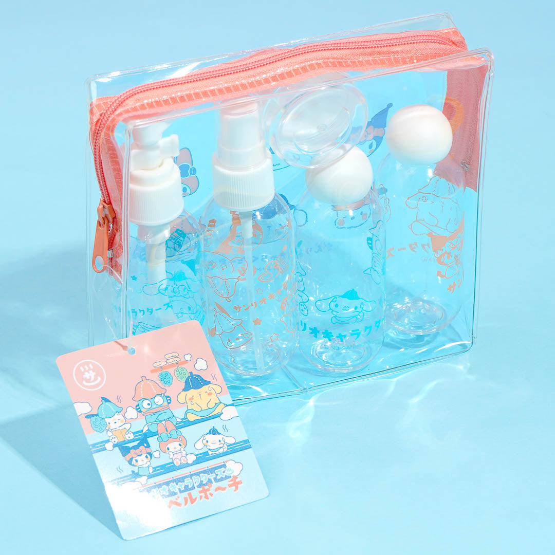 Sanrio Characters Travel Bottle Pouch Set