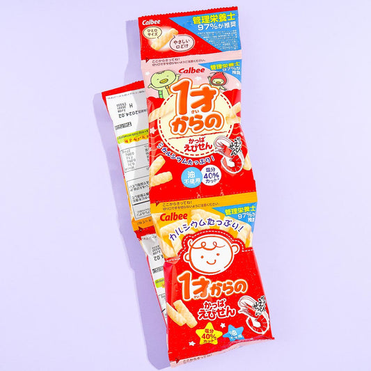 Calbee Baby Prawn Crackers - 4 pcs