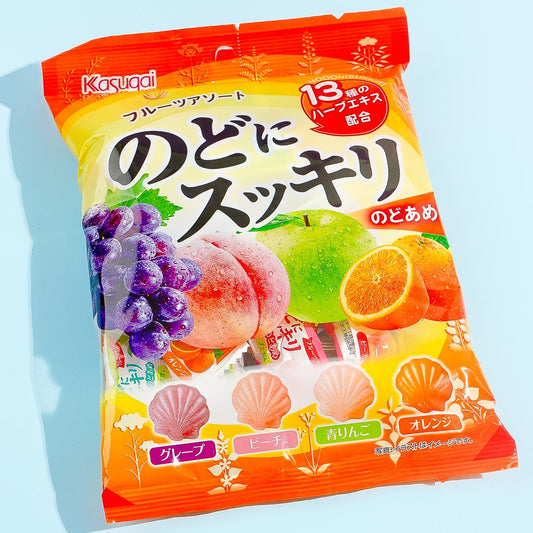 Kasugai Refreshing Throat Candy - Fruit Assortment