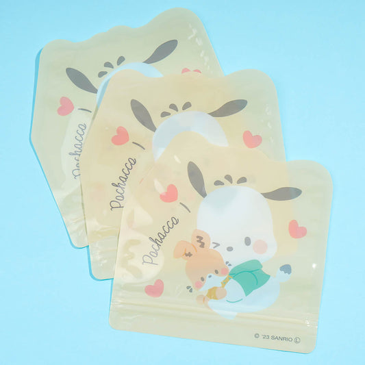 Pochacco Hug Zip Bag Set - 3 Pcs