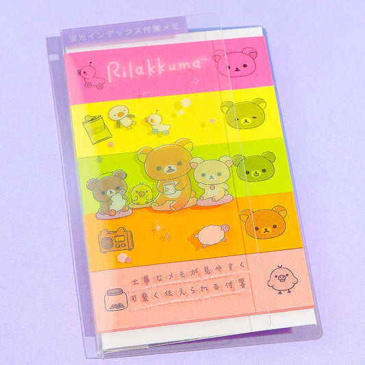 Rilakkuma Neon Index Tab Sticky Notes