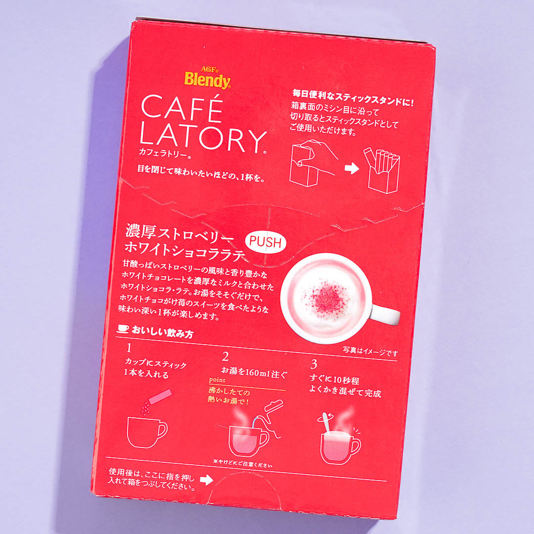 Blendy Cafe Latory Strawberry White Choco Latte