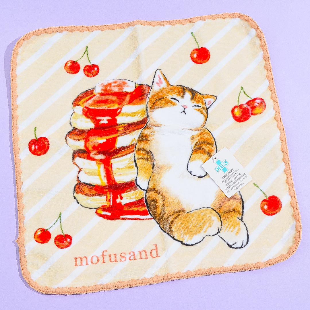 Mofusand Pancake Cat Face Towel