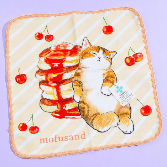 Mofusand Pancake Cat Face Towel