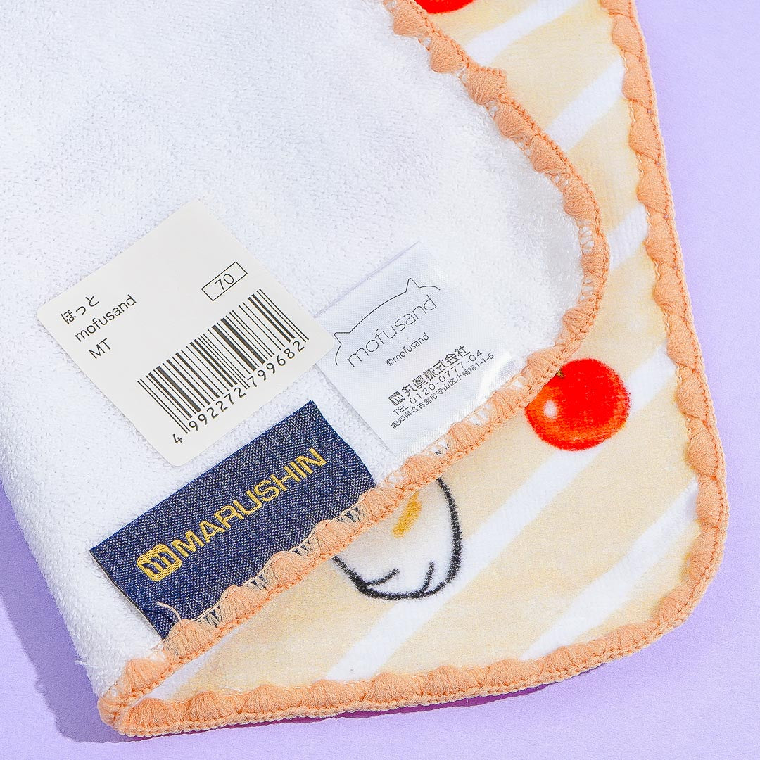 Mofusand Pancake Cat Face Towel