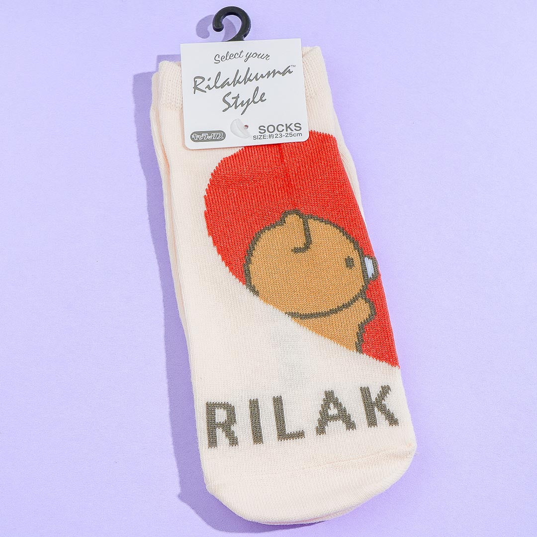 Rilakkuma & Korilakkuma Heart Socks