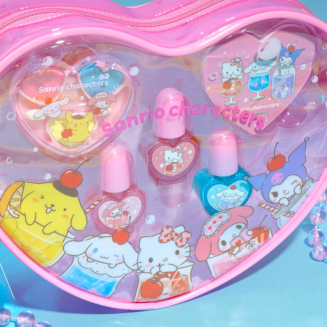 Sanrio Characters Fruit Soda Makeup Set With Bag