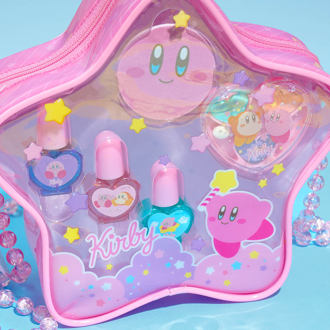 Kirby & Waddle Dee Star Makeup Set With Bag