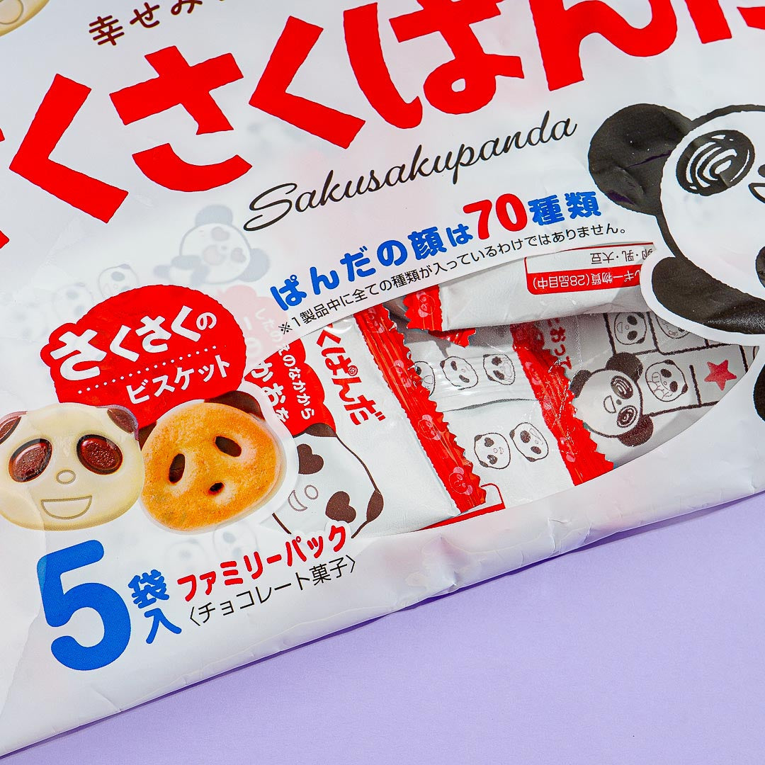 Saku Saku Panda Chocolate Biscuits Family Pack