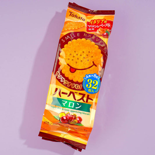 Tohato Smile Harvest Super Thin Biscuit Bag - Chestnut