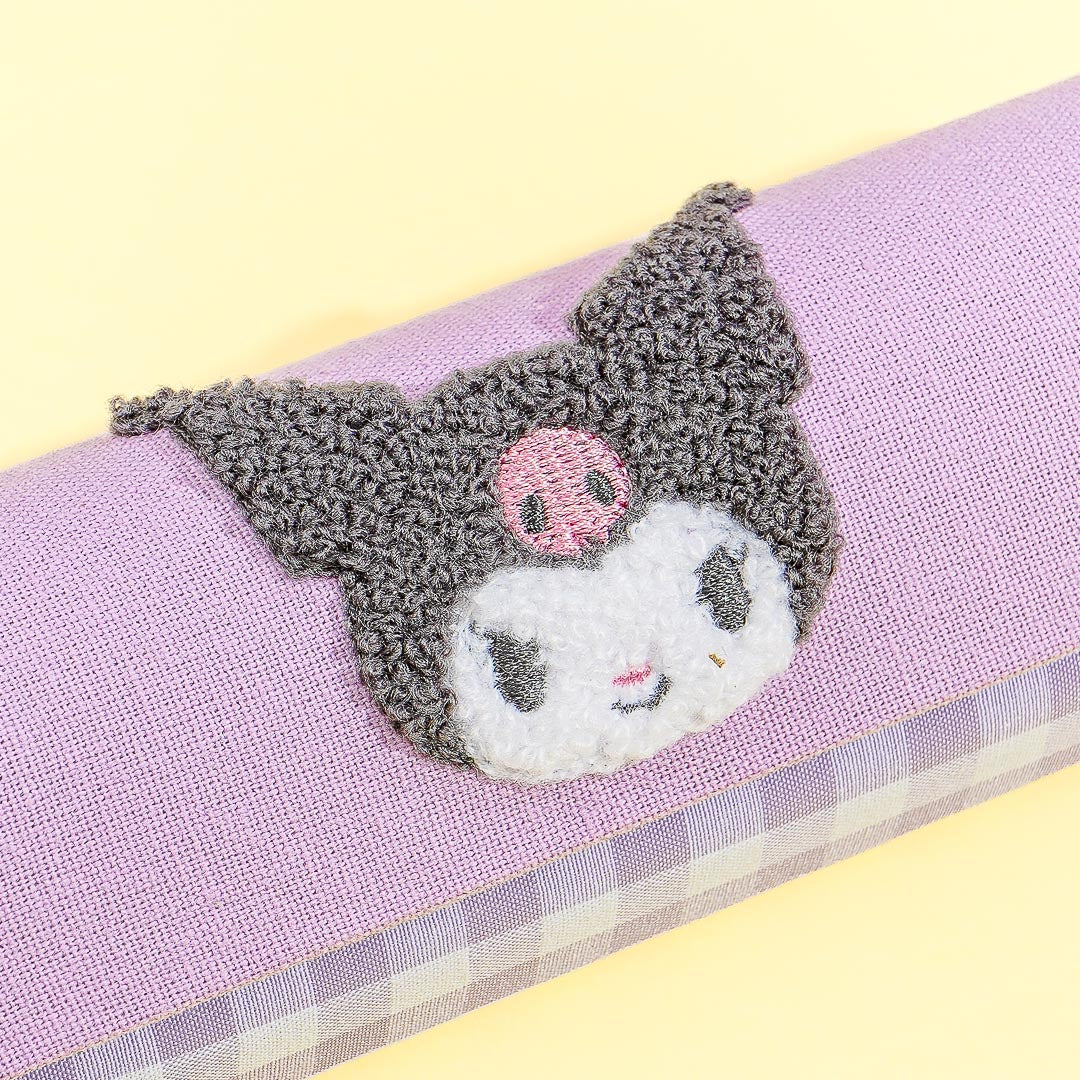 Kuromi Purple Gingham Eyeglass Case