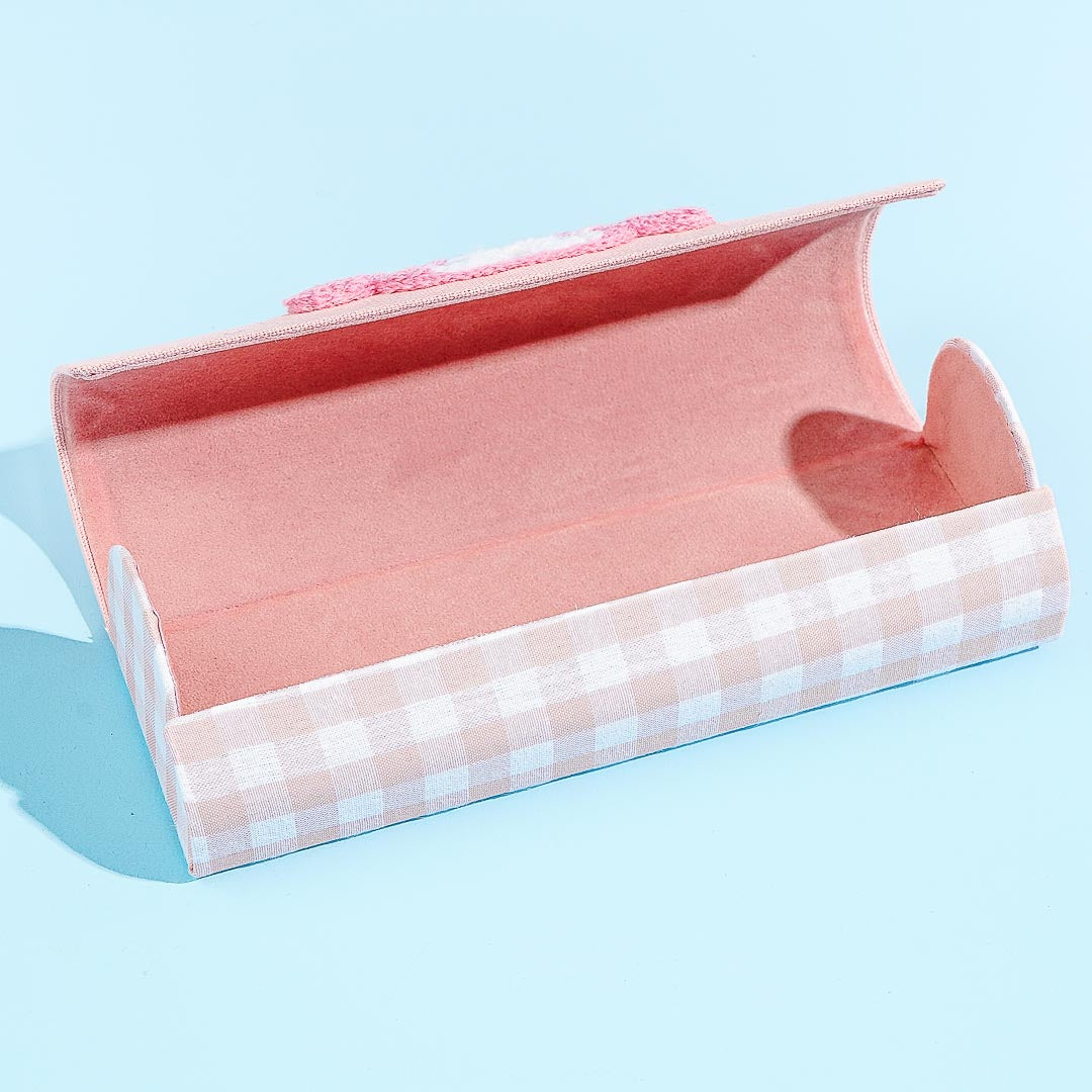 My Melody Pink Gingham Eyeglass Case