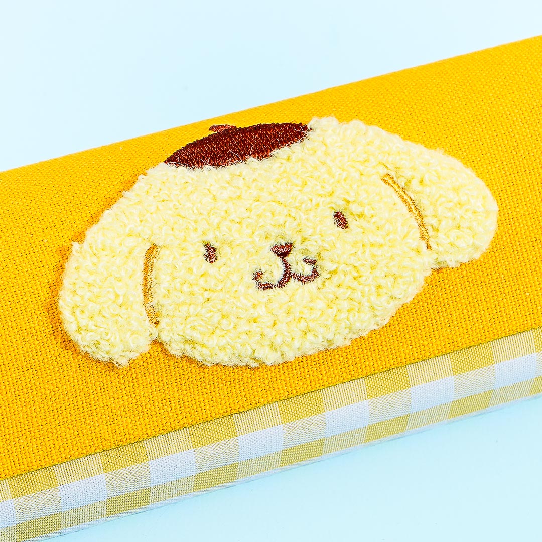 Pompompurin Yellow Gingham Eyeglass Case