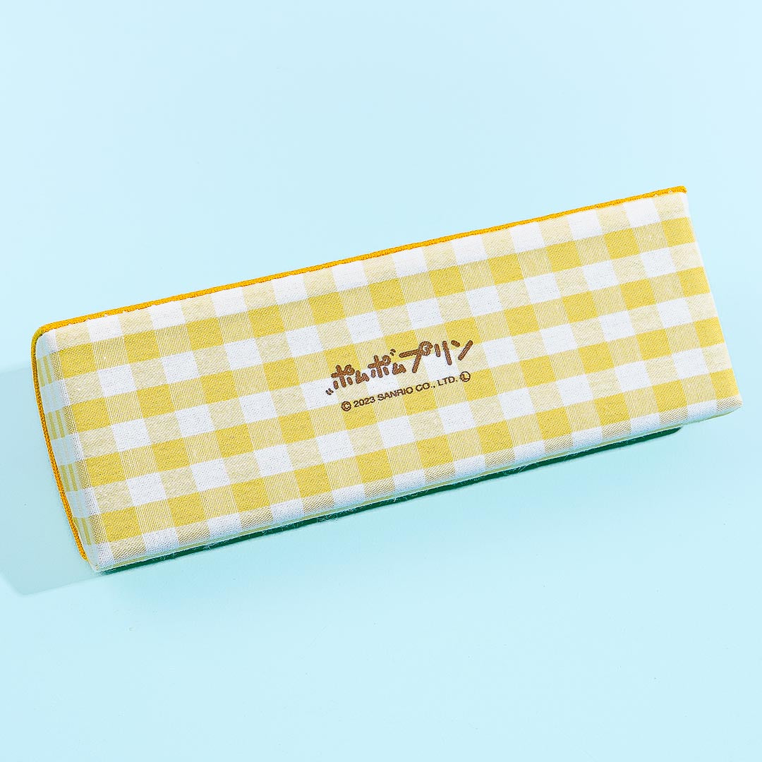 Pompompurin Yellow Gingham Eyeglass Case