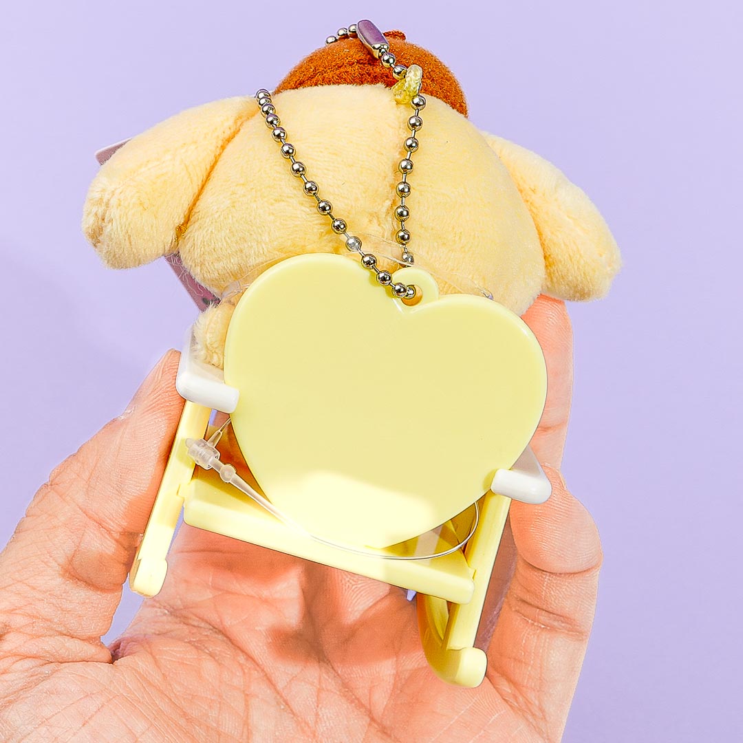 Pompompurin Baby Plushie Charm With Rocking Chair