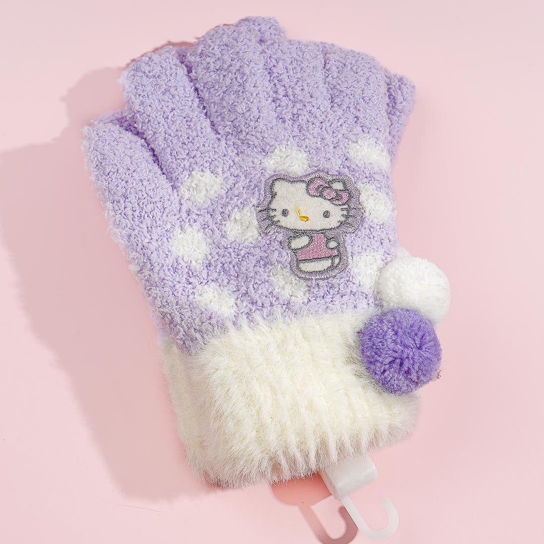 Hello Kitty Polka Dot Winter Gloves