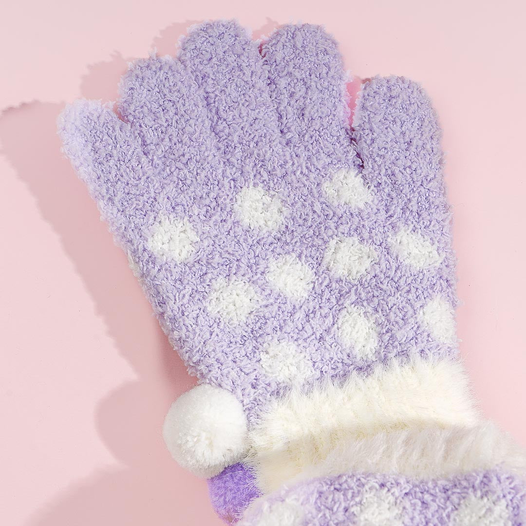 Hello Kitty Polka Dot Winter Gloves