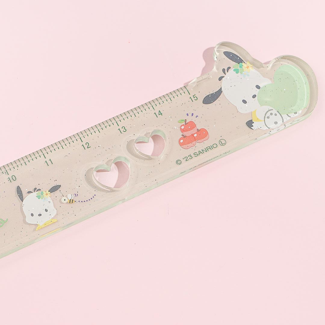 Pochacco Heart Punch Ruler