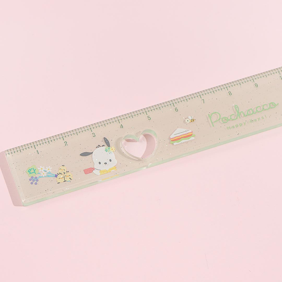 Pochacco Heart Punch Ruler