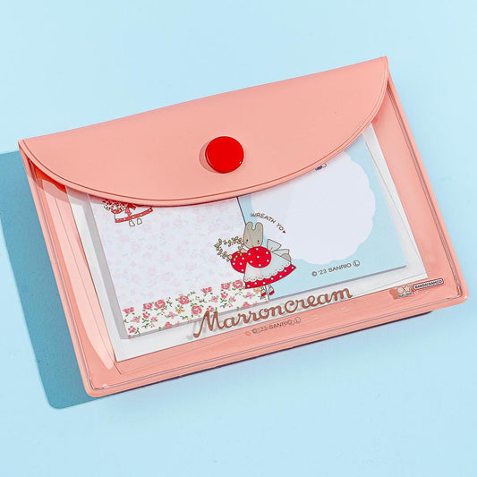 Marron Cream Sticky Notes With Case