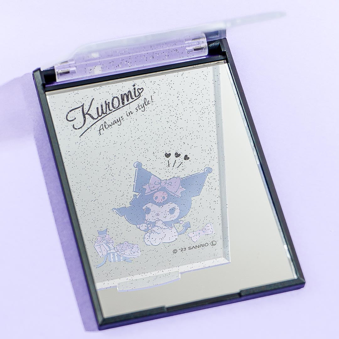 Kuromi Glittery Folding Mirror