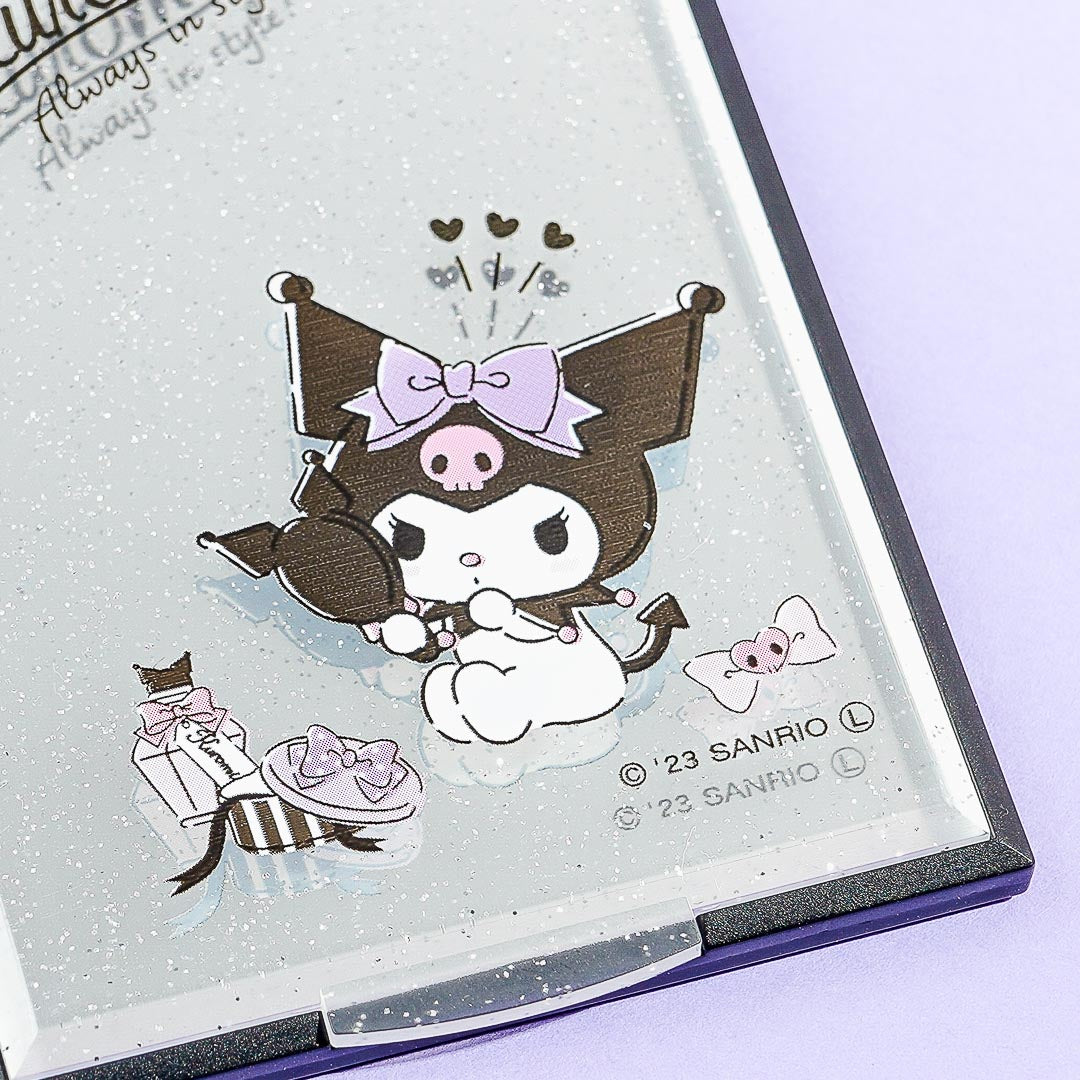 Kuromi Glittery Folding Mirror