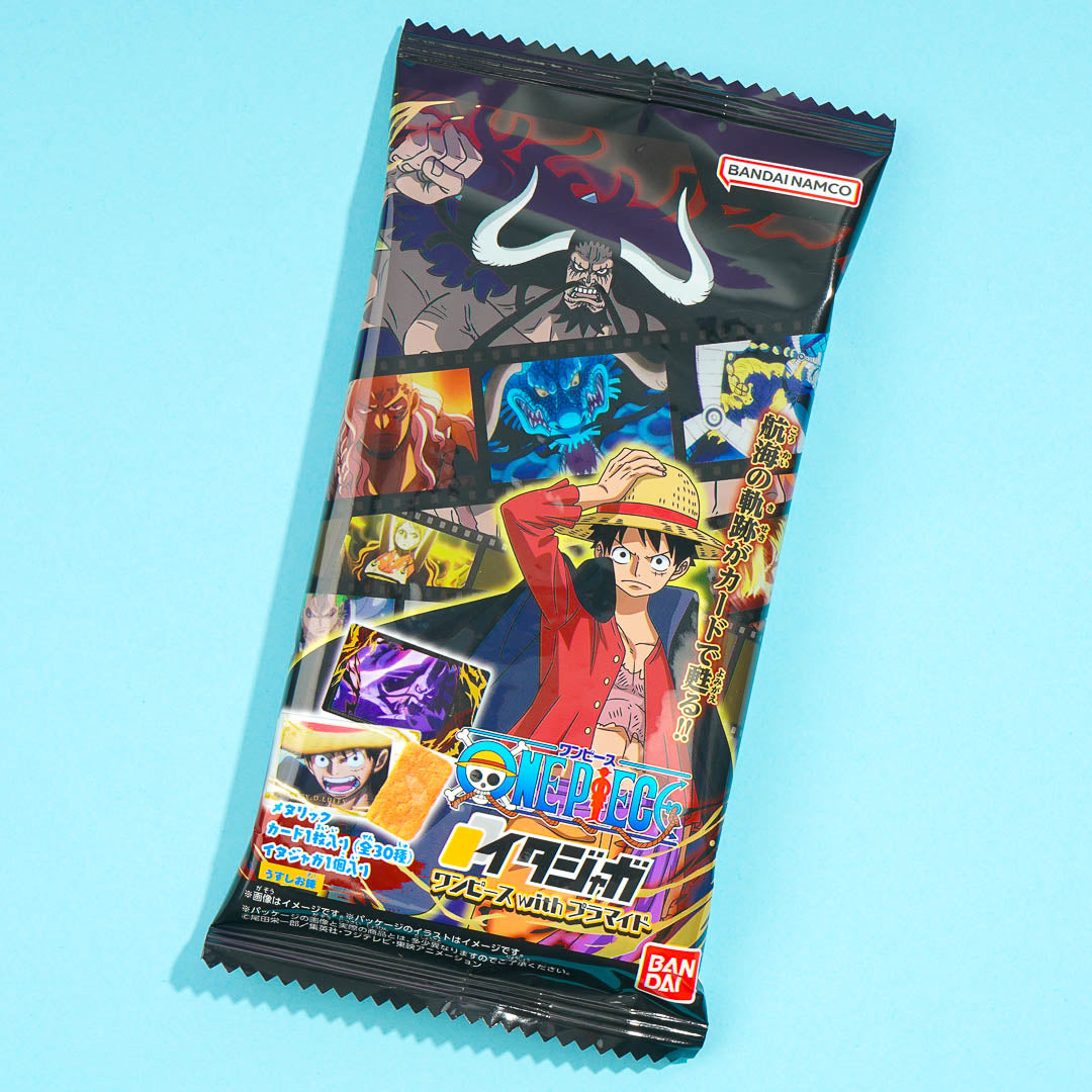 One Piece Metallic Card With Senbei