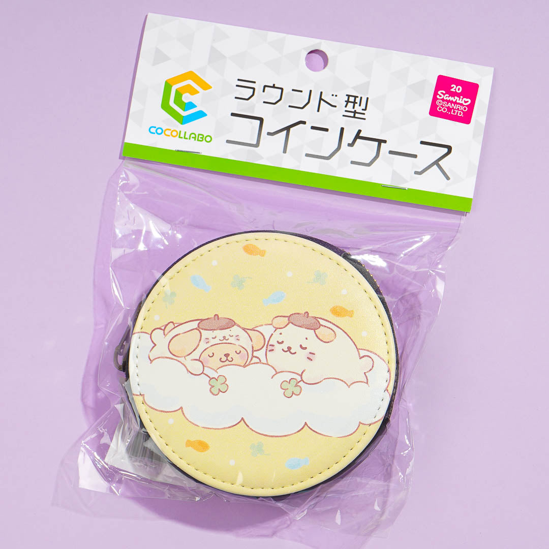 Sirotan x Sanrio Characters Round Coin Purse - Pompompurin