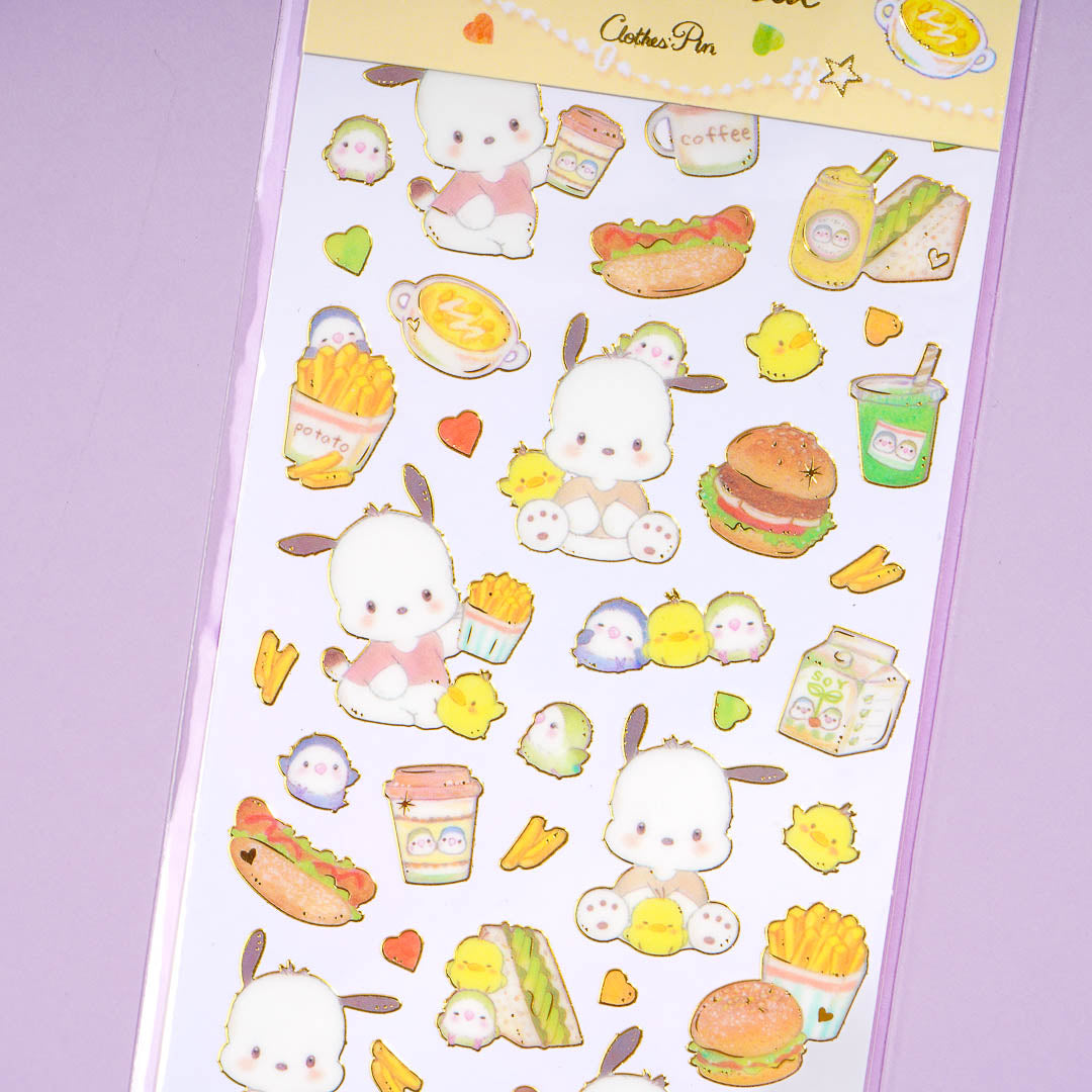 Pochacco x Miki Takei Stickers