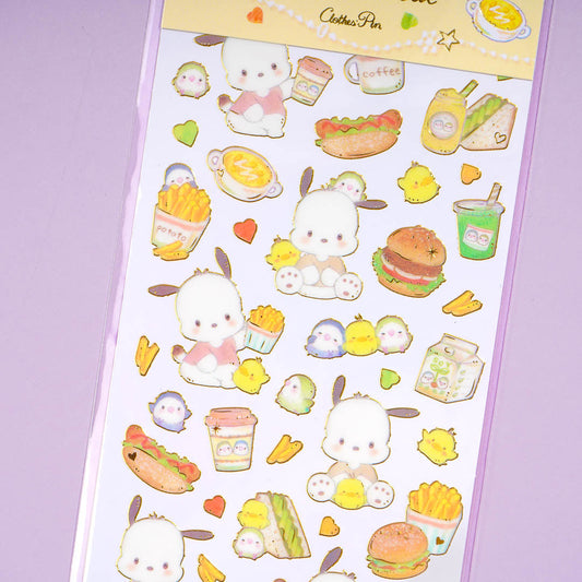 Pochacco x Miki Takei Stickers