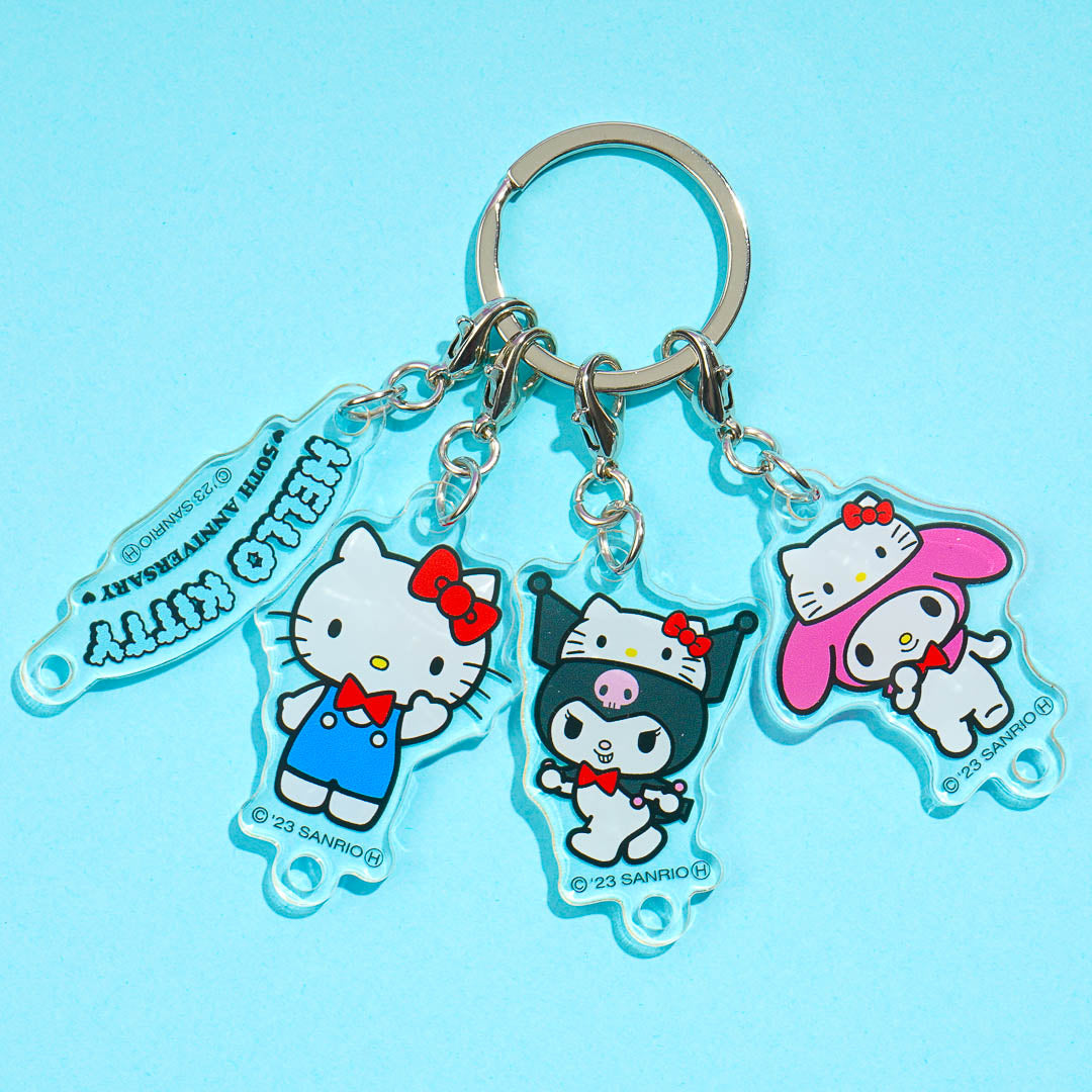Hello Kitty 50th Anniversary Multi-Charm Key Holder