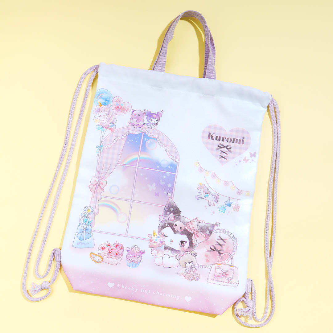 Kuromi Cheeky Drawstring Bag