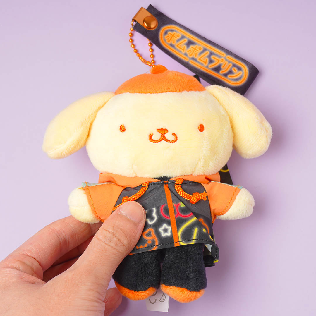 Pompompurin Shibuya Neon Night Plushie Charm