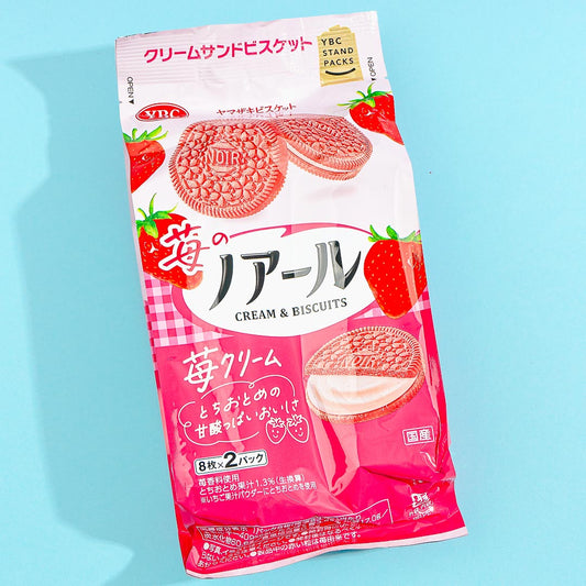 Pink Noir Thin Baked Strawberry Biscuits