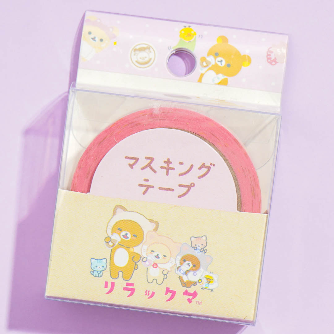 Rilakkuma Neko Friends Glittery Washi Tape