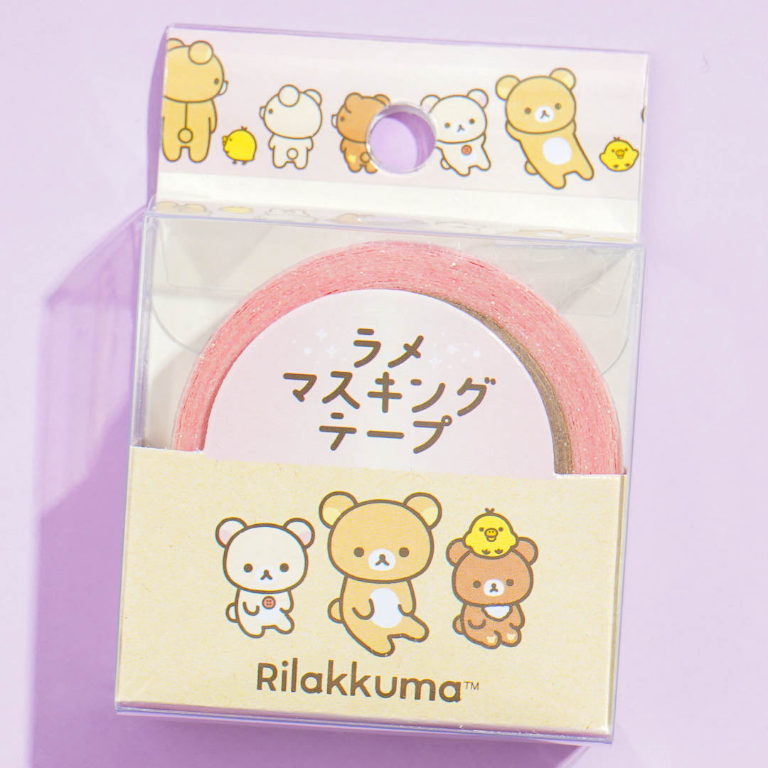Rilakkuma & Friends Hangout Glittery Washi Tape