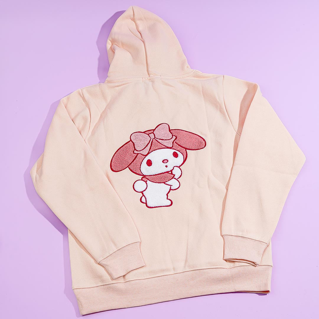 My Melody Lavender Embroidery Hoodie