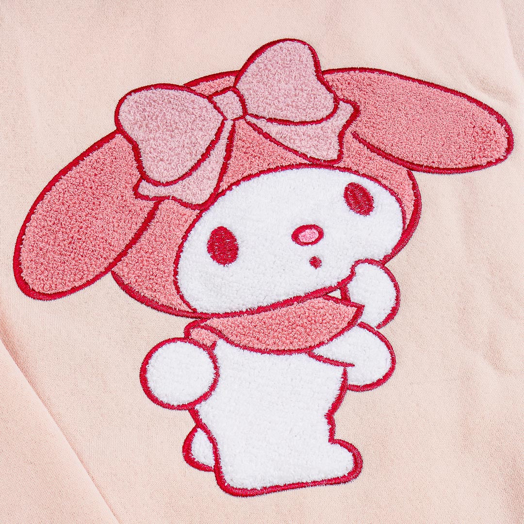 My Melody Lavender Embroidery Hoodie