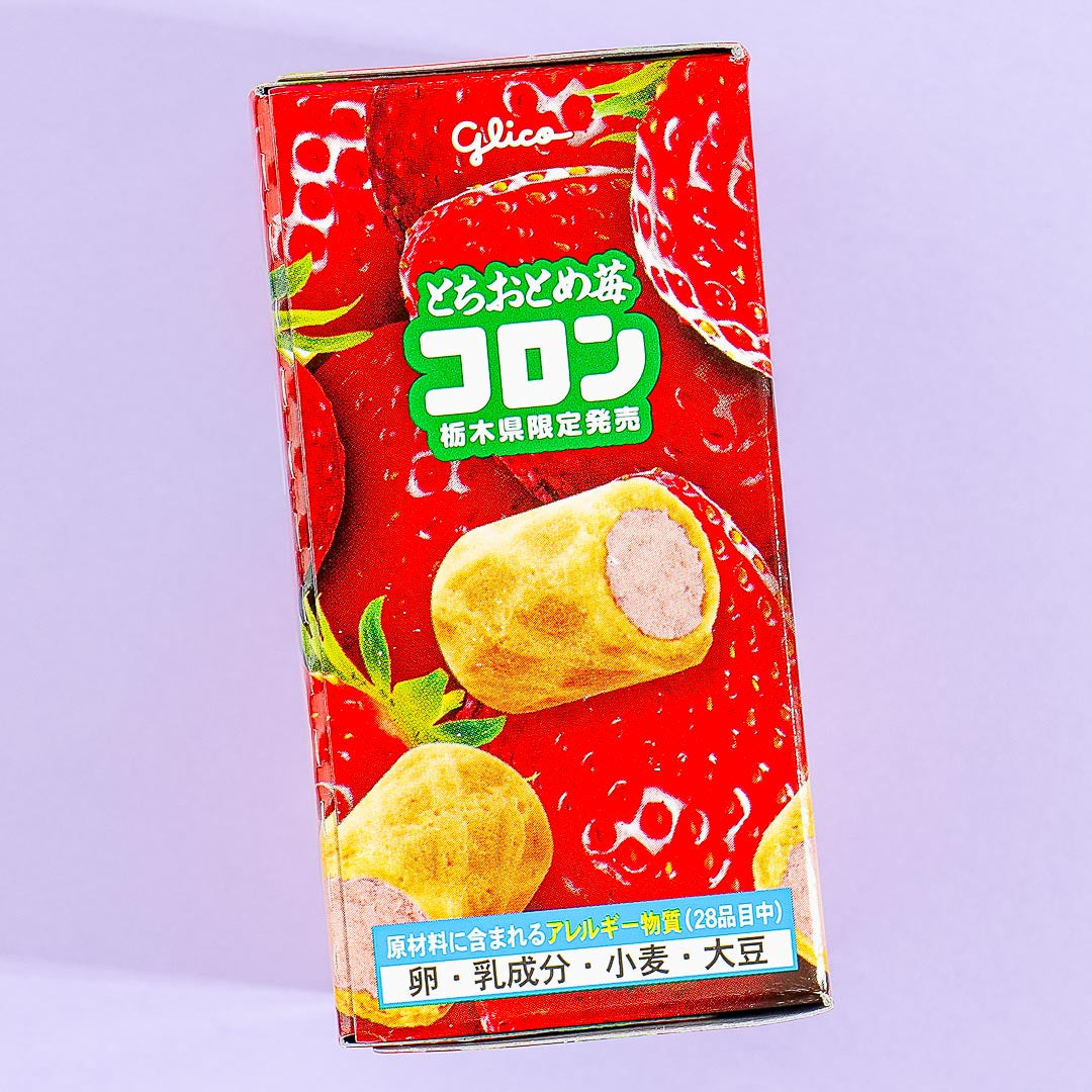 Glico Collon Biscuit Rolls - Tochigi Tochiotome Strawberry