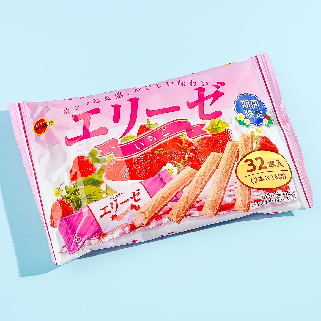 Bourbon Elise Strawberry Wafer Sticks