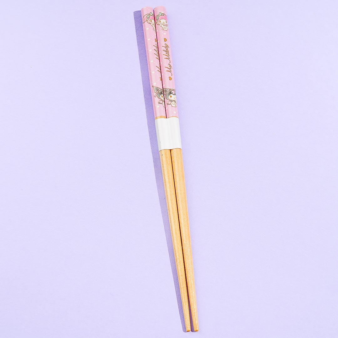My Melody & Kuromi Wooden Chopsticks