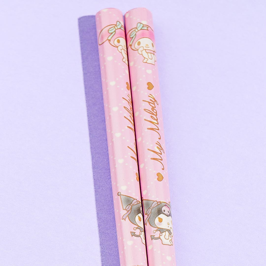 My Melody & Kuromi Wooden Chopsticks