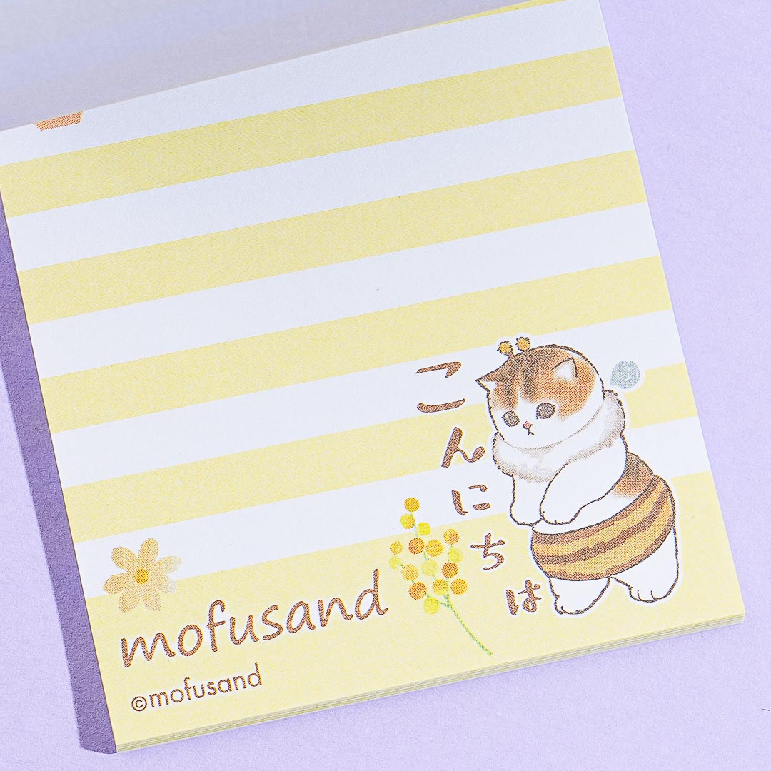 Mofusand Honey Bees Mini Memo Pad