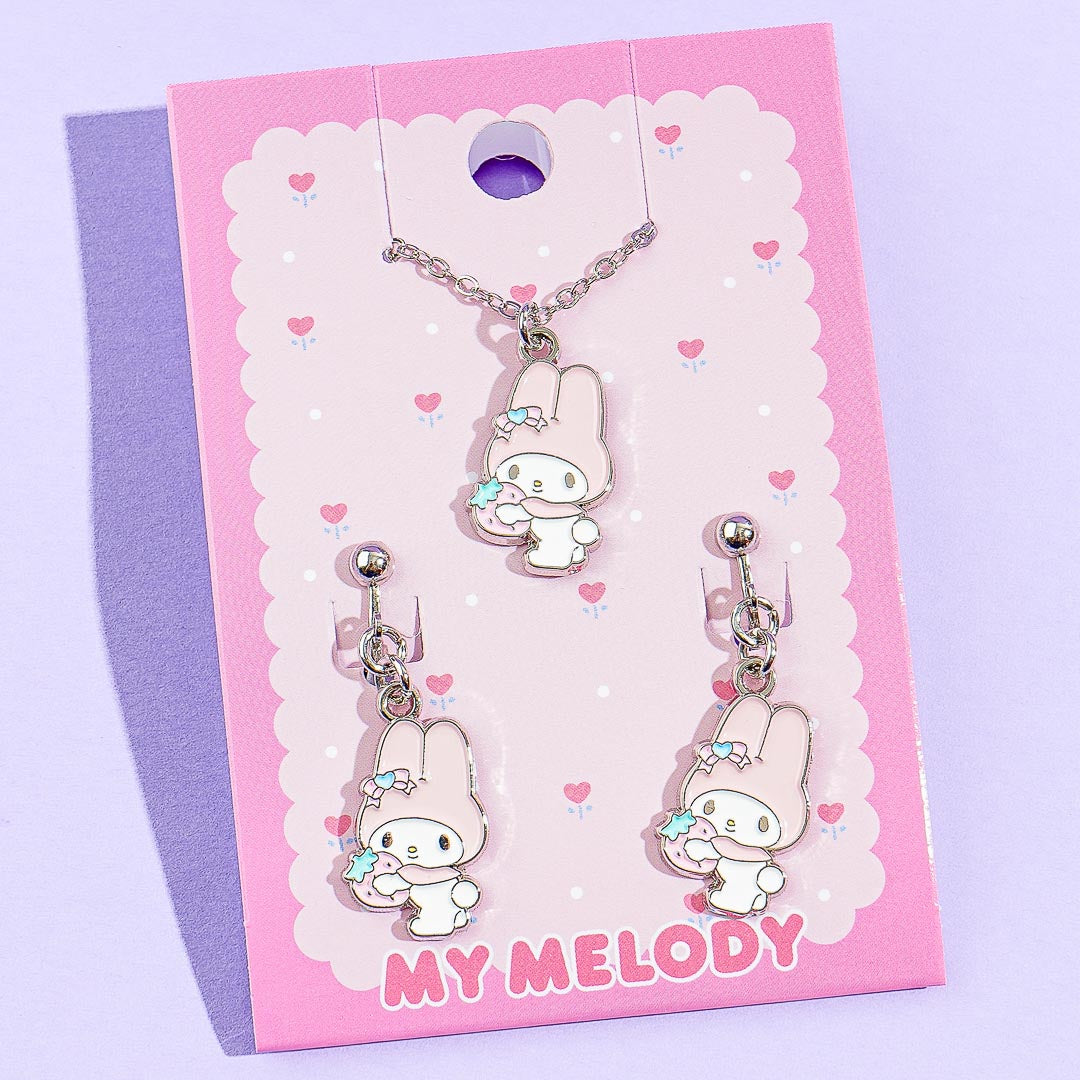 My Melody Necklace & Earrings Set