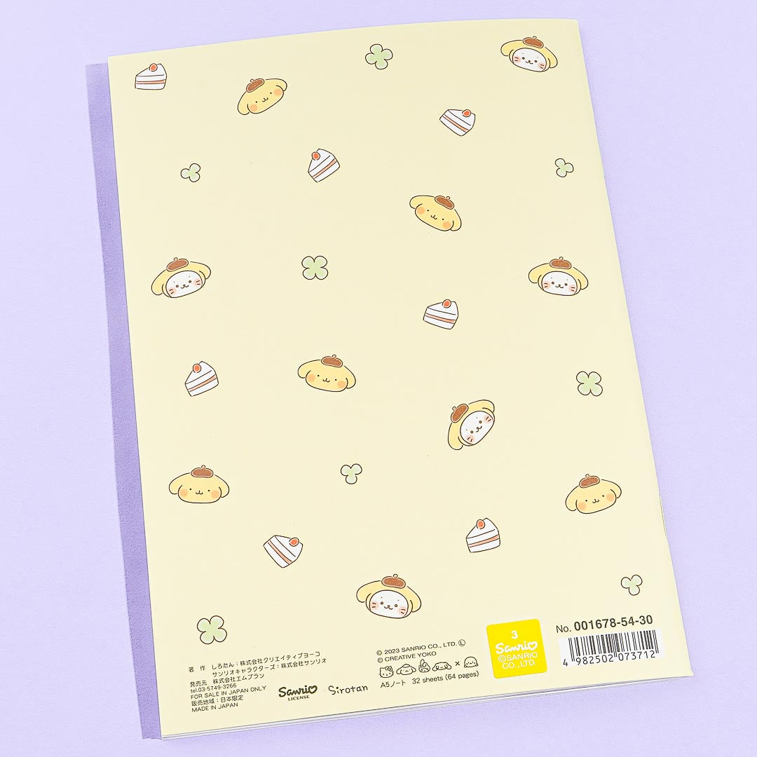 Pompompurin x Sirotan A5 Notebook