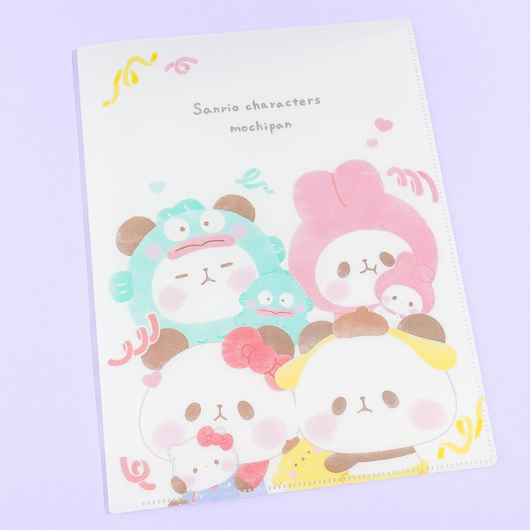 Sanrio Characters x Mochi Mochi Panda Multi-Slot A4 File Folder