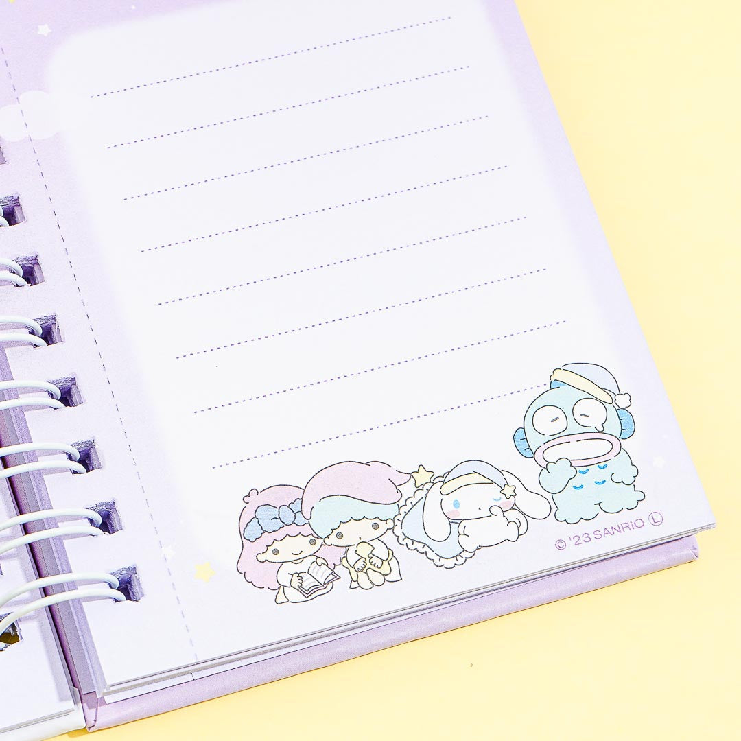 Sanrio Characters Sky Slumber Party Ring Memo Pad
