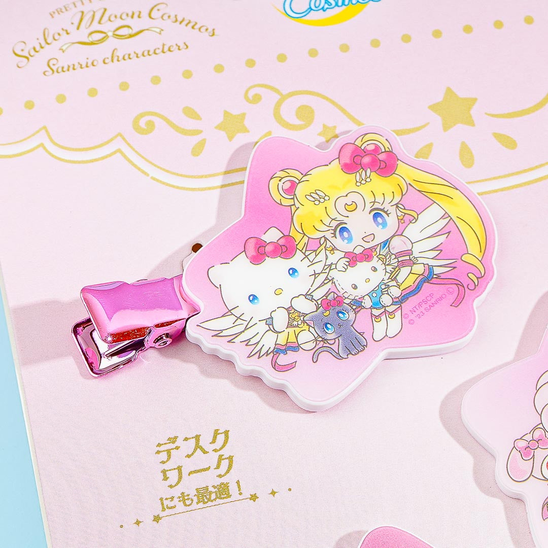 Sailor Moon Cosmos x Sanrio Characters Acrylic Hair Clip - Sailor Moon & Chibi Moon